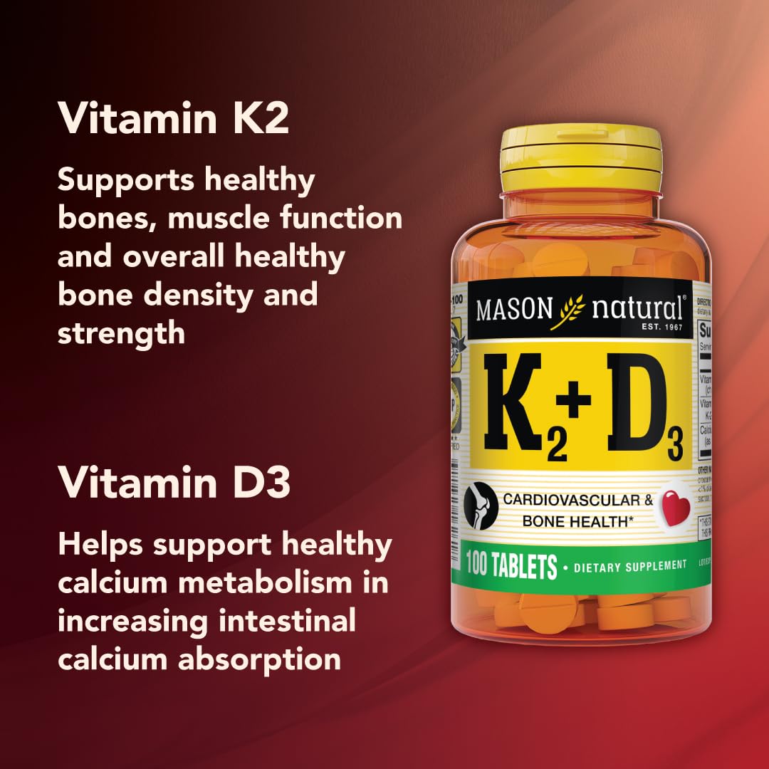 Mason Natural Vitamins Mason Natural + D3 With Calcium - 100 Tablets