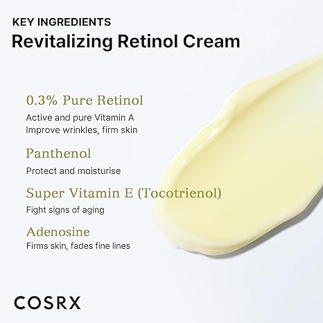 COSRX The Retinol 0.3, Cream Super Vitamin E + Panthenol 20 ml