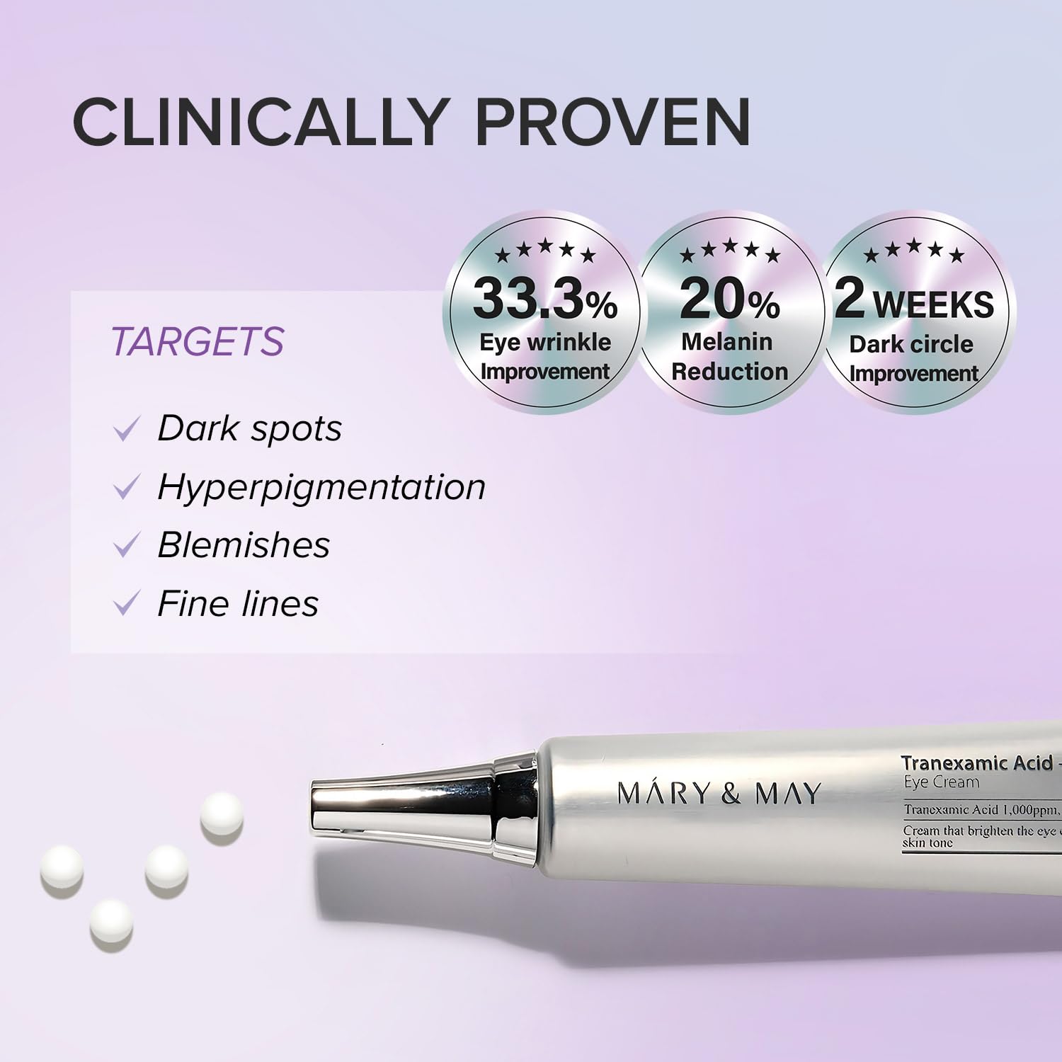 Mary&May Tranexamic Acid (TXA)+Glutathione Eye Cream - 30g