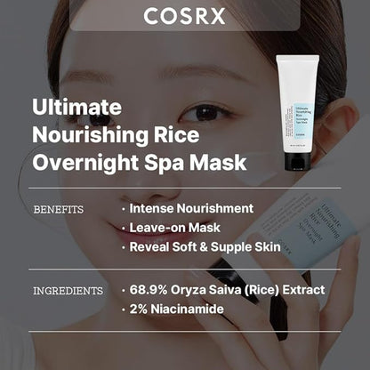 COSRX Ultimate Nourishing Rice Overnight Spa Mas