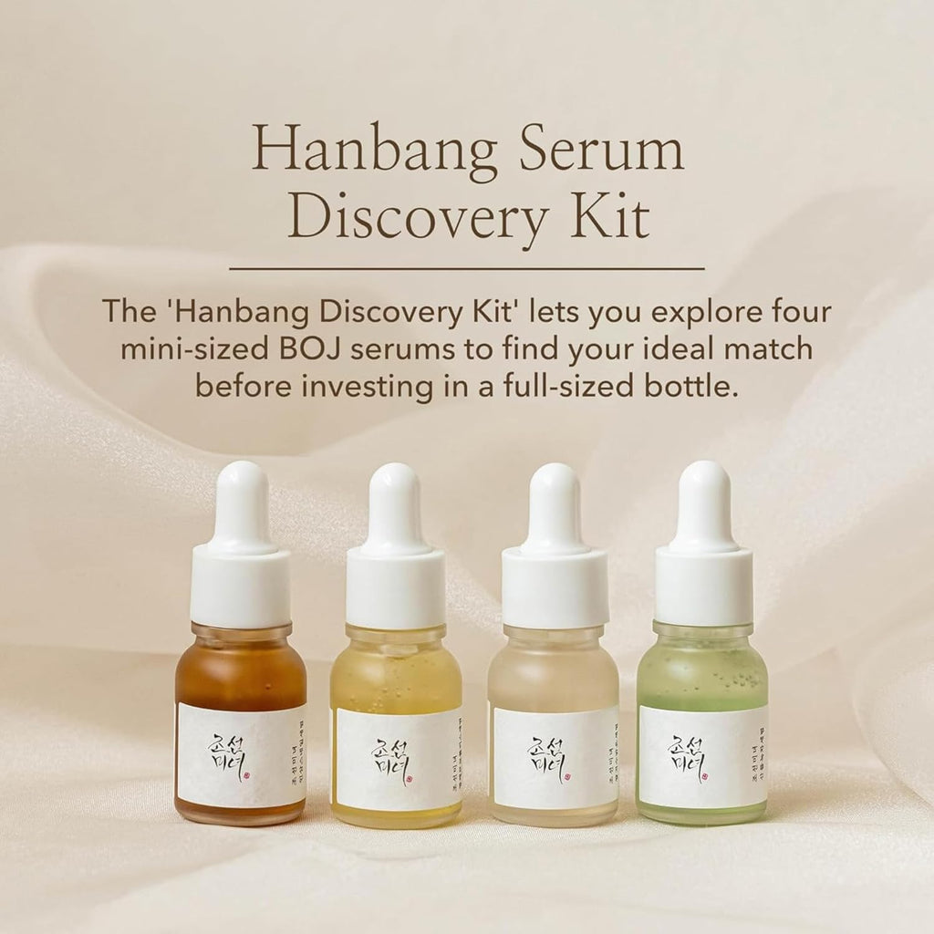 Beauty of Joseon, Hanbang Serum Discovery Kit (Glow Serum, Glow Deep Serum, Glow Serum, Calming Serum), 4x10 ml e