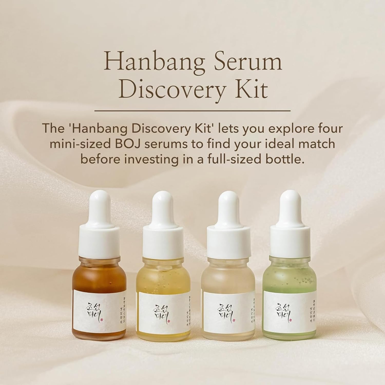 Beauty of Joseon, Hanbang Serum Discovery Kit (Glow Serum, Glow Deep Serum, Glow Serum, Calming Serum), 4x10 ml e