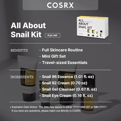 COSRX All About Snail Kit (For Dry Skin & Dark Spot) 4 pcs set