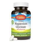 Carlson - Magnesium Glycinate, 200 mg, Superior Absorption, Heart Health, Muscle Function, Bone Support, 120 Tablets
