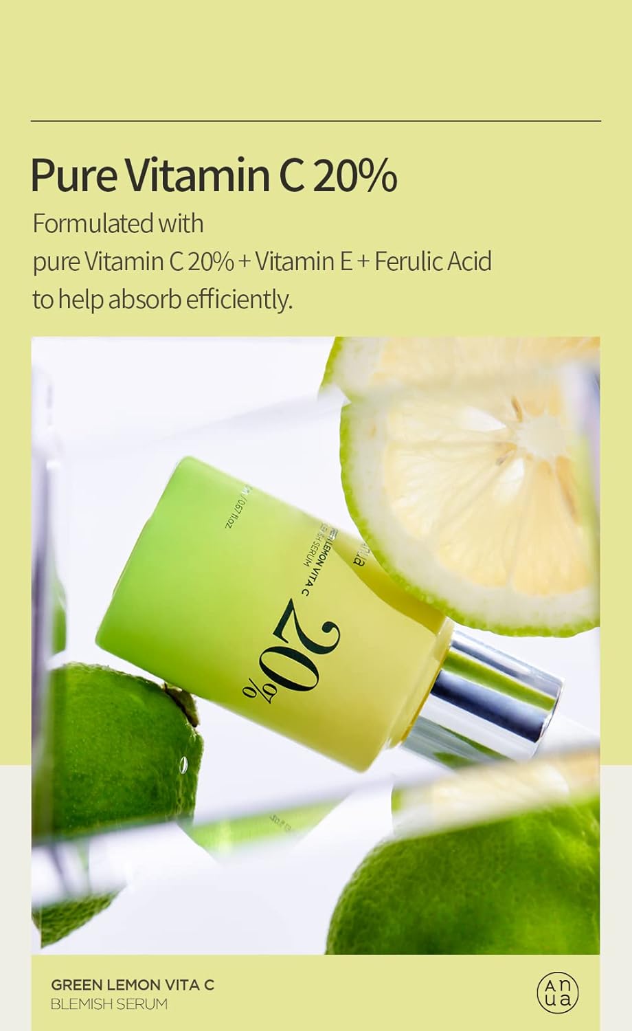 Anua  Green Lemon Vita C  Blemish Serum  20% - 20g
