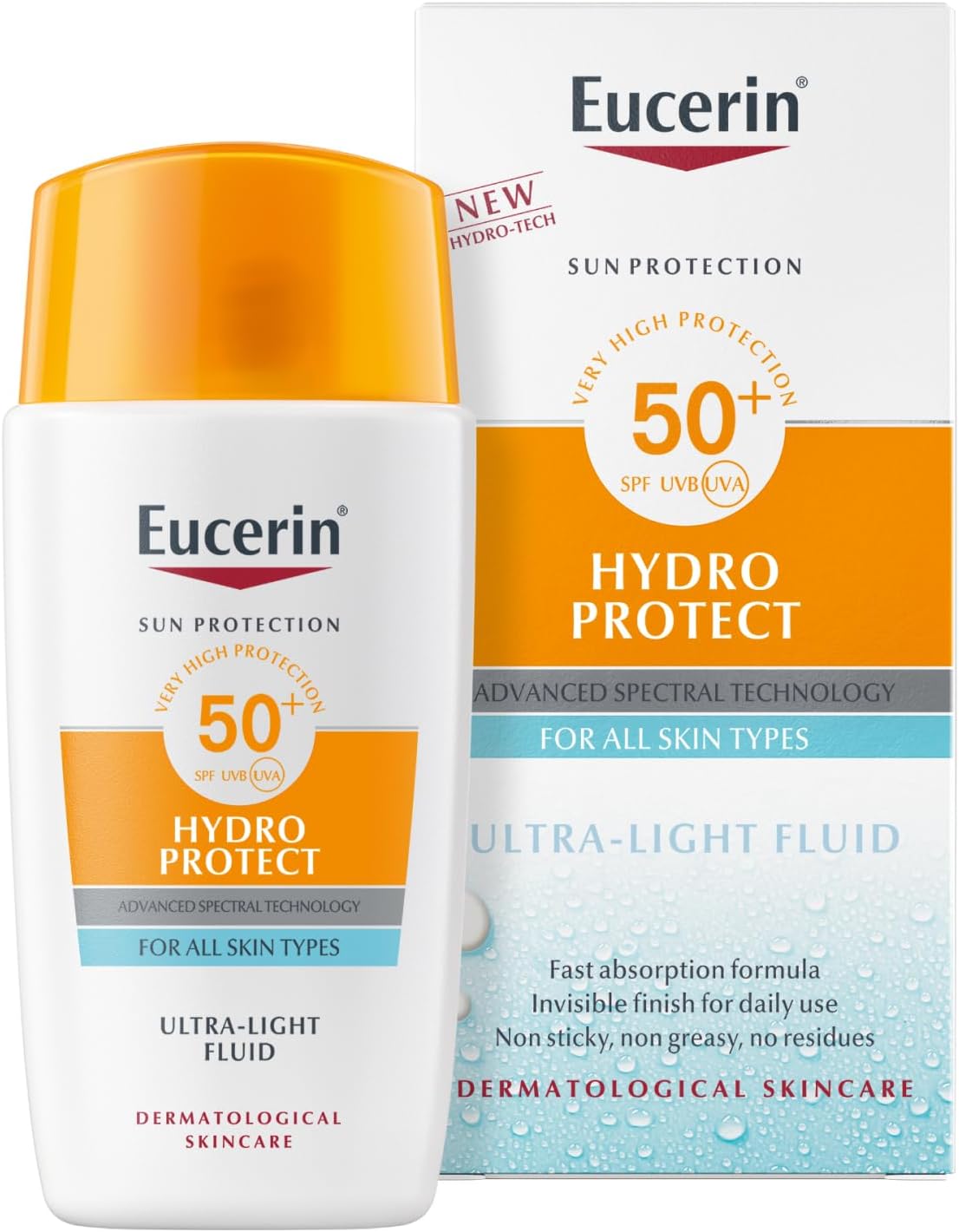 Eucerin HYDRO PROTECT 50+spf, Ultra-Light Fluid (for All Skin Types) 50 ml