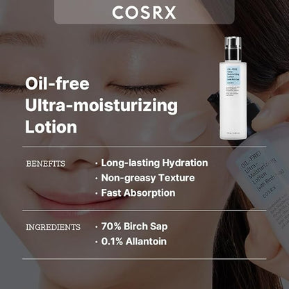 COSRX Oil-Free Ultra-Moisturizing Lotion (with Birch Sap). 100ml