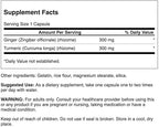 Swanson Full Spectrum Ginger & Turmeric 60 Capsules