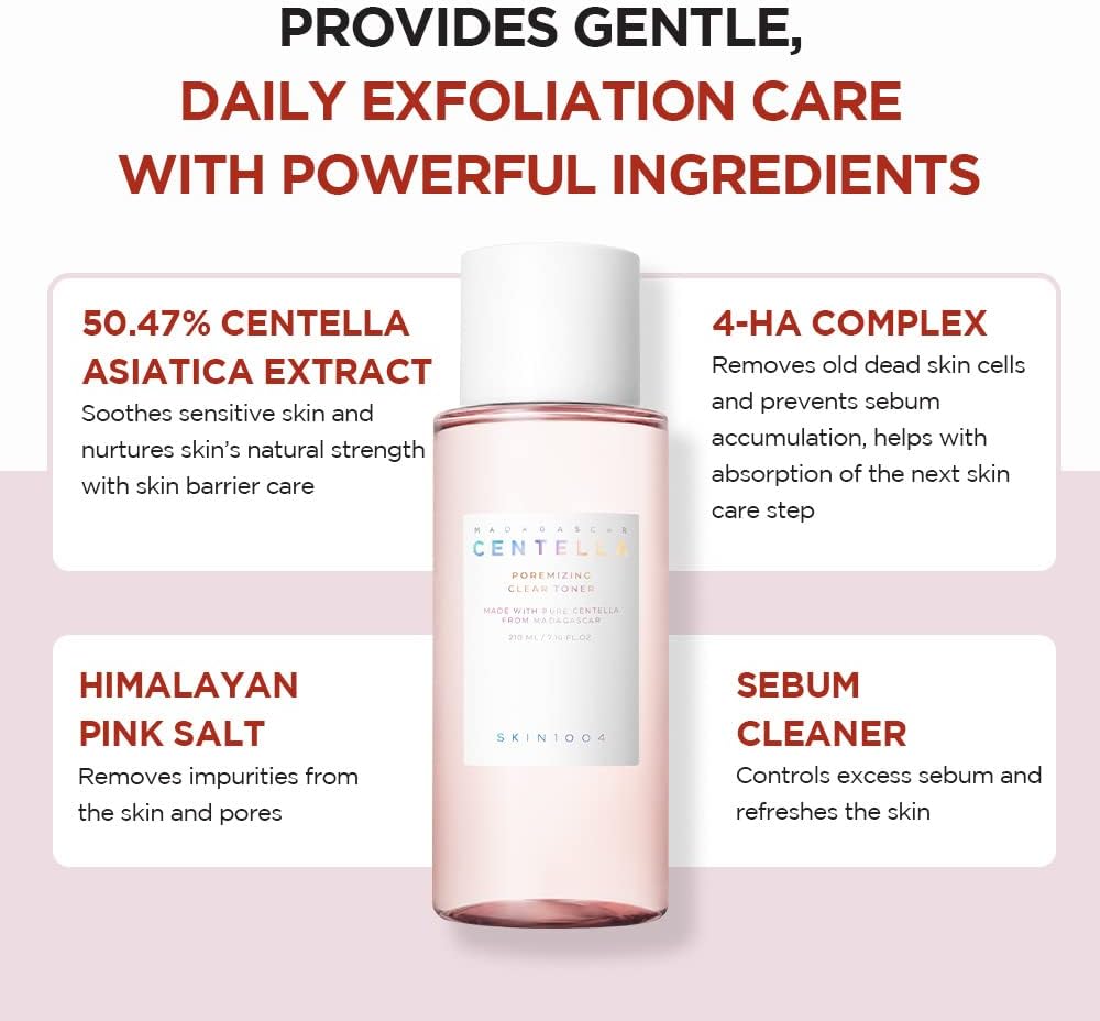 SKIN1004 Madagascar Centella Poremizing Clear Toner – 7.1 fl.oz (210ml)