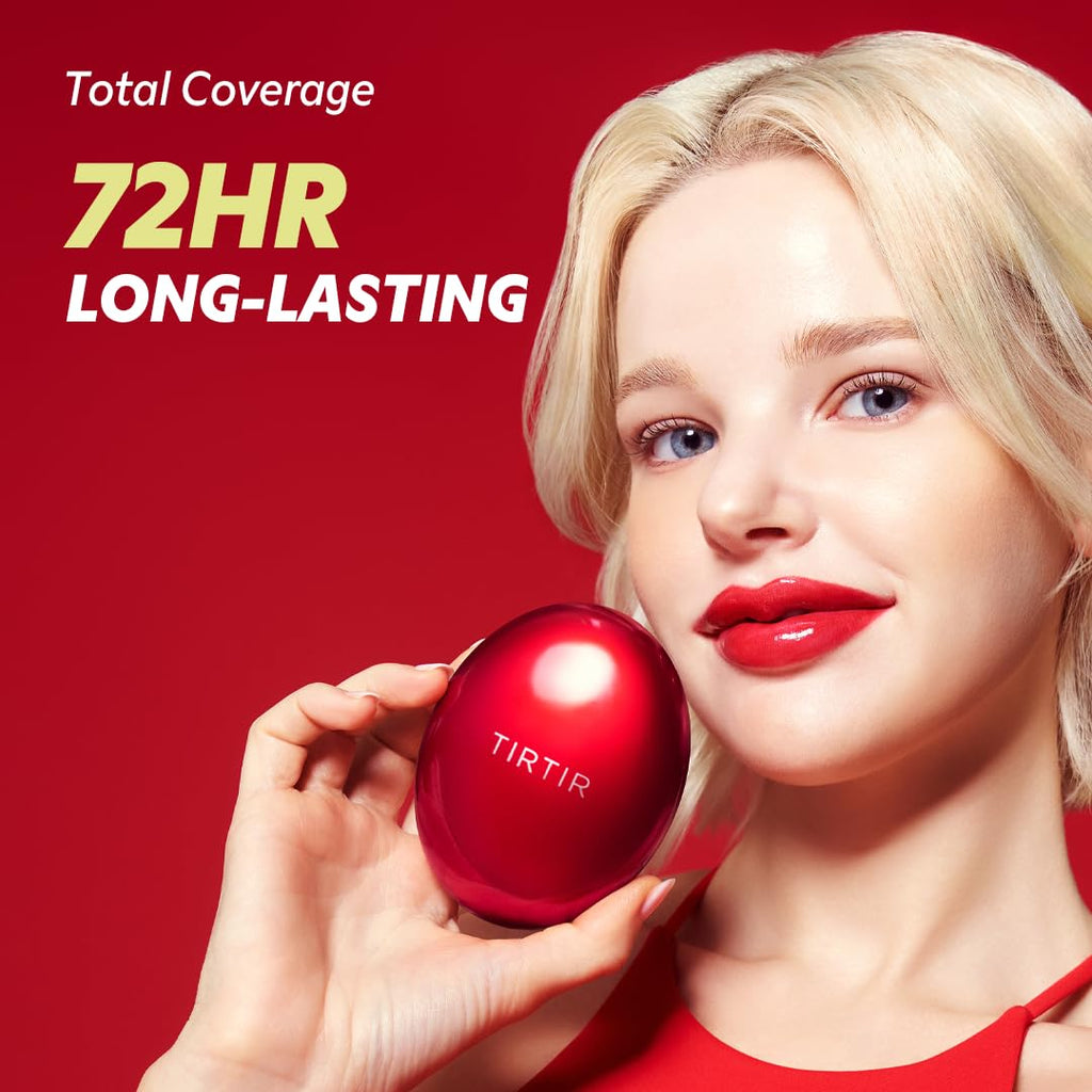 TIRTIR Mask Fit Red Cushion Foundation – Full Coverage, Weightless, Satin Glow Finish