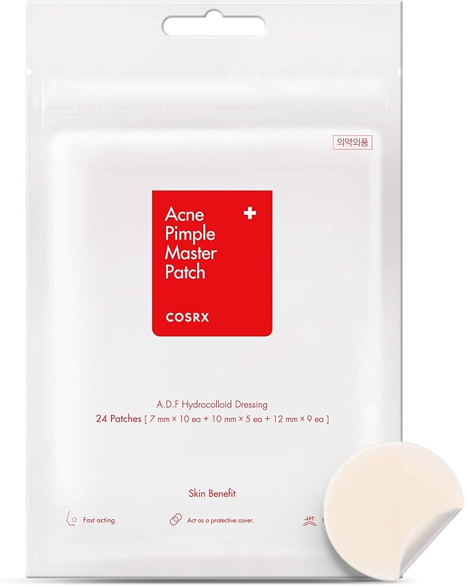 COSRX Acne Pimple Master Patch (A.D.F. Hydrocolloid Dressing) 24 Patches/Pouch