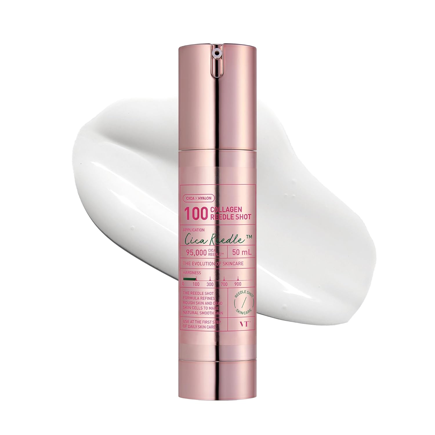 VT COSMETICS Collagen Reedle Shot 100, Microneedling Serum, Firming & Elasticity, (50ml)