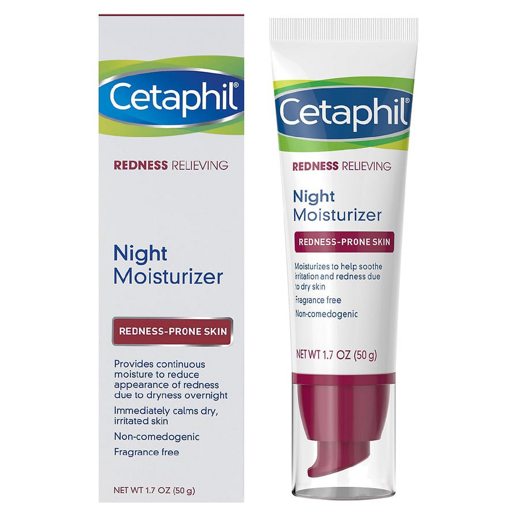 Cetaphil Redness Relieving Night Moisturizer Redness-Prone Skin 50 g