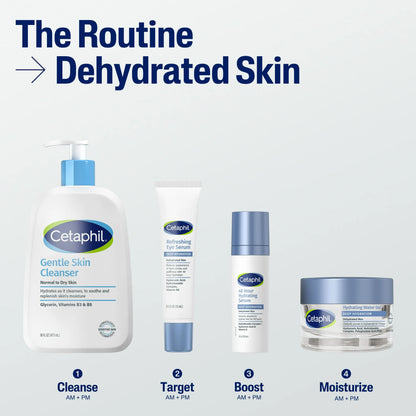 Cetaphil Deep Hydration Skin Restoring Water Gel 72 Hour Face Moisturizer, 48g