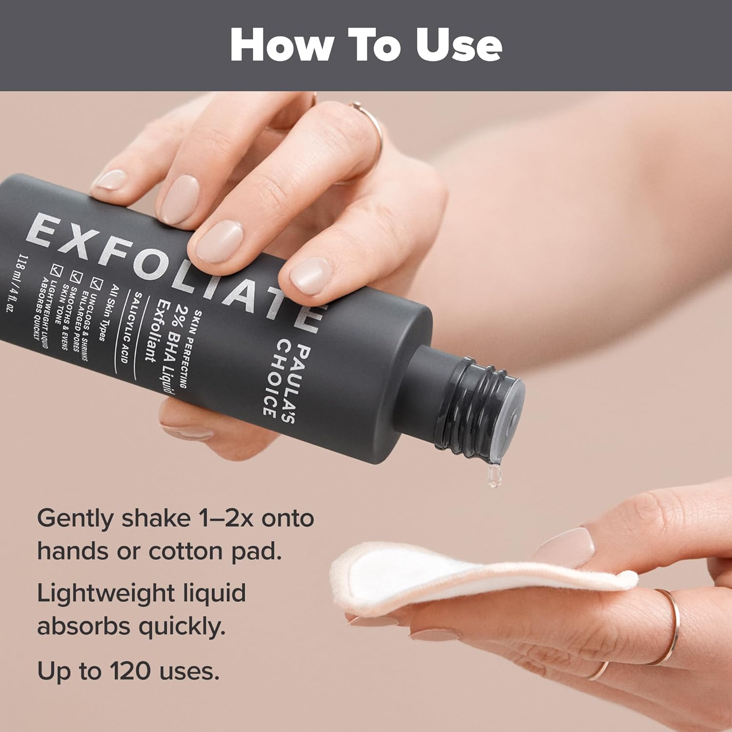 PAULA’S CHOICE EXFOLIATE 2% BHA Liquid Exfoliant Salicylic Acid. 30ml & 118ml