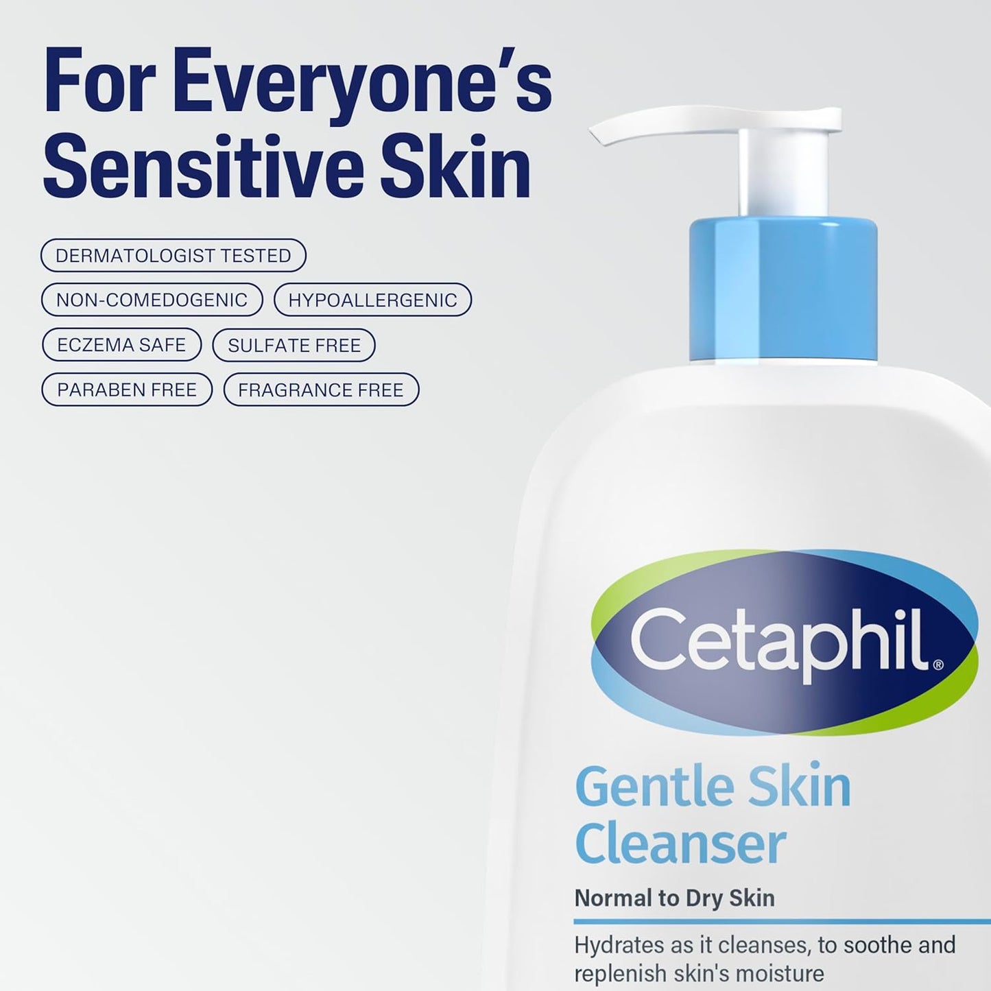 Cetaphil Gentle Skin Cleanser Normal to Dry, Sensitive Skin 237m