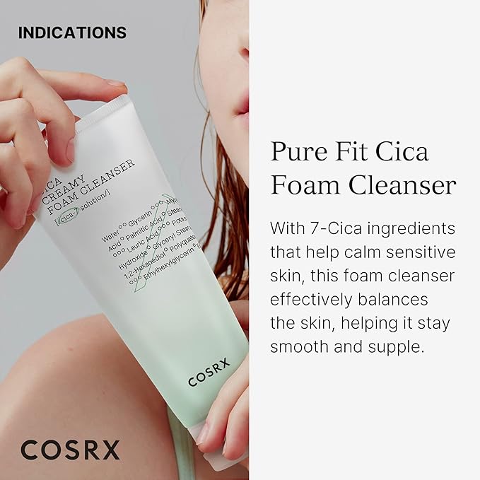 COSRX Cica Creamy Foam Cleanser