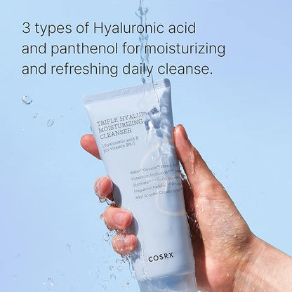 COSRX Triple Hyaluronic  Moisturizing Cleanser (Hyaluronic Acid & Pro Vitamin B5)