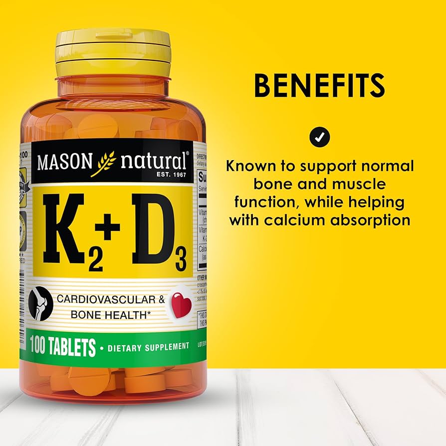 Mason Natural Vitamins Mason Natural + D3 With Calcium - 100 Tablets