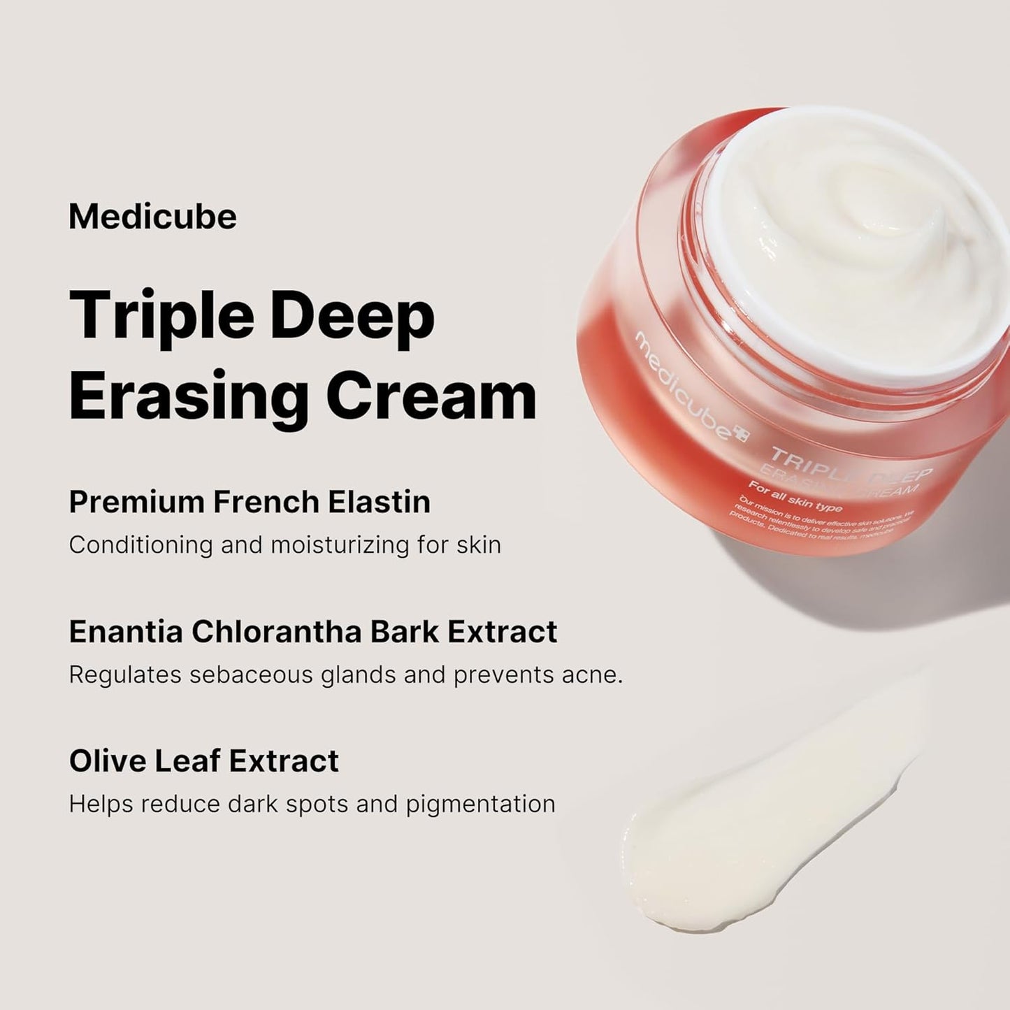 Medicube Triple Collagen Cream - Hydrating & Firming Moisturizer with Hyaluronic Acid