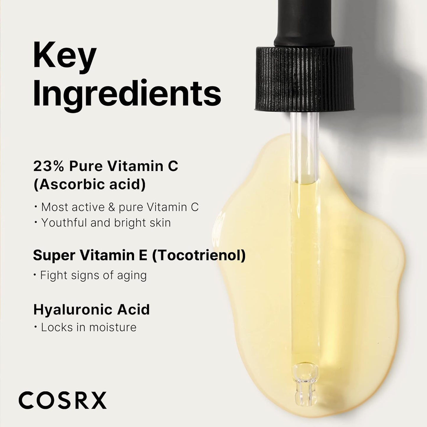 COSRX The Vitamin C 23 [Serum] Super Vitamin E + Hyaluronic Acid. 20g