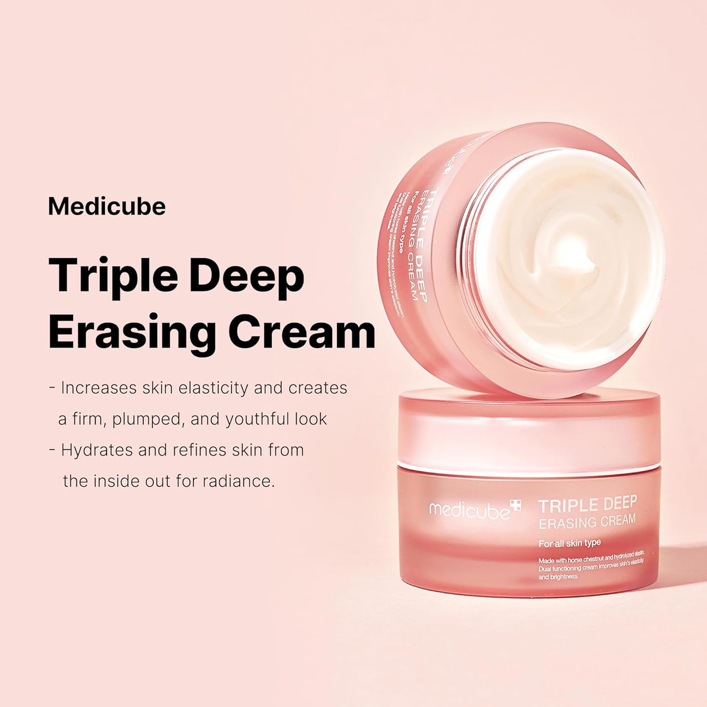 Medicube Triple Collagen Cream - Hydrating & Firming Moisturizer with Hyaluronic Acid
