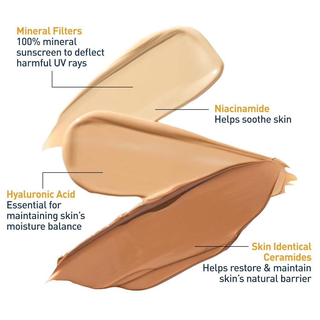 CeraVe Hydrating Mineral Sunscreen SPF 50 (Suitable for Sensitive Skin) Mineral Sunscreen 75 ml