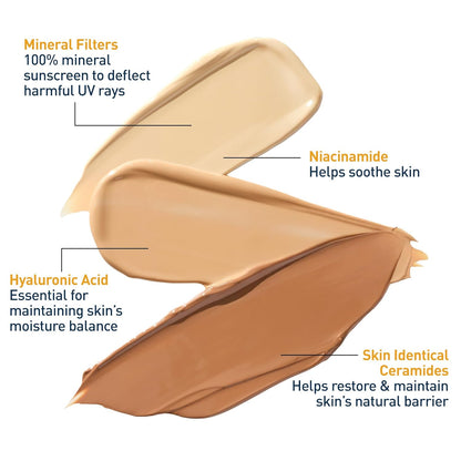 كريم الوقاية من الشمس المعدني المرطب من سيرافي بعامل حماية من الشمس 50 (مناسب للبشرة الحساسة) كريم الوقاية من الشمس المعدني 75 مل