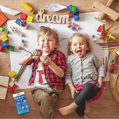 زيت السمك الذكي أوميجا 3 من بيوجلان للأطفال من ريال هيلث، 30 قرصًا قابلًا للمضغ