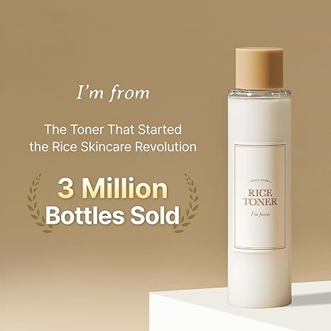 I'm From Rice Toner – 150ml | Milky Korean Toner with 77.78% Rice Extract & Niacinamide for Hydrating Glow