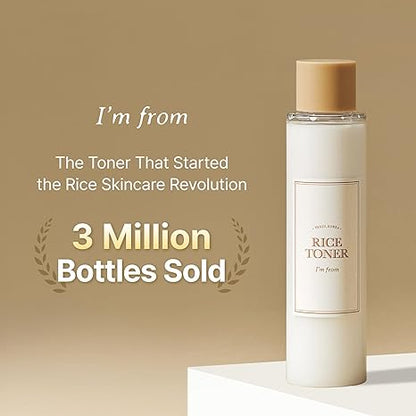I'm From Rice Toner – 150ml | Milky Korean Toner with 77.78% Rice Extract & Niacinamide for Hydrating Glow