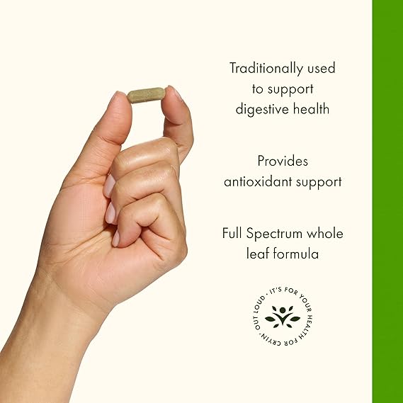 Swanson Spearmint Leaf (Mentha Spicata) - Full Spectrum Herbal Supplement Supporting Digestive Health & Mild Stomach Issues - Natural Formula Supporting Health & Wellness - (60 Capsules, 400mg Each)