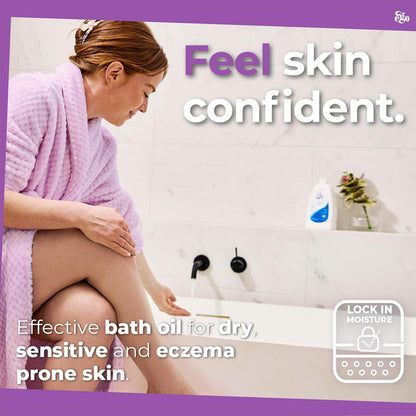 زيت استحمام كيو في (500 مل) غسول استحمام مرطب للبشرة الحساسة، يخفف من جفاف البشرة وحكة الجلد، تركيبة لطيفة ومتوازنة الحموضة، خالٍ من العطور والصابون وغير دهني وغير كوميدوغينيك.