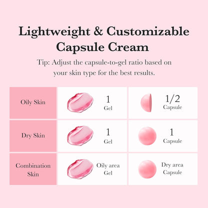 Medicube Salmon DNA PDRN Pink Collagen Capsule Cream – Lightweight Face Moisturizer with Niacinamide for Hydration, Glow & Uneven Skin Tone (1.94 oz)