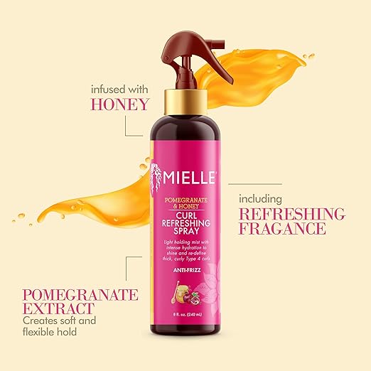 MIELLE Pomegranate & Honey Curl Refreshing Spray [Anti-Frizz]