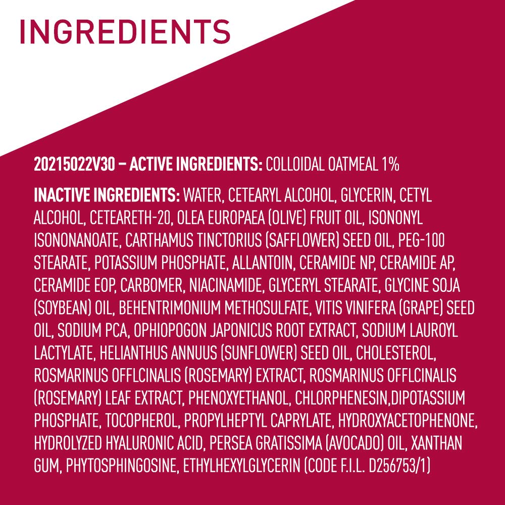 زيت كريمي CeraVe Eczema Relief يرطب البشرة على الفور ويساعد في تخفيف الحكة الناتجة عن الإكزيما. 236 مل