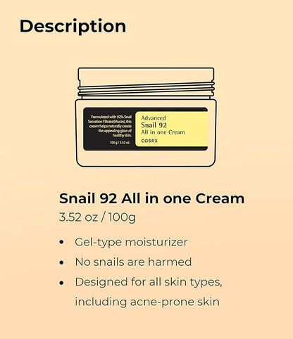 COSRX Advanced Snail 92 All in one Cream