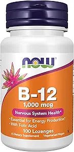 NOW Supplements, Vitamin B-12  (120 Chewable)