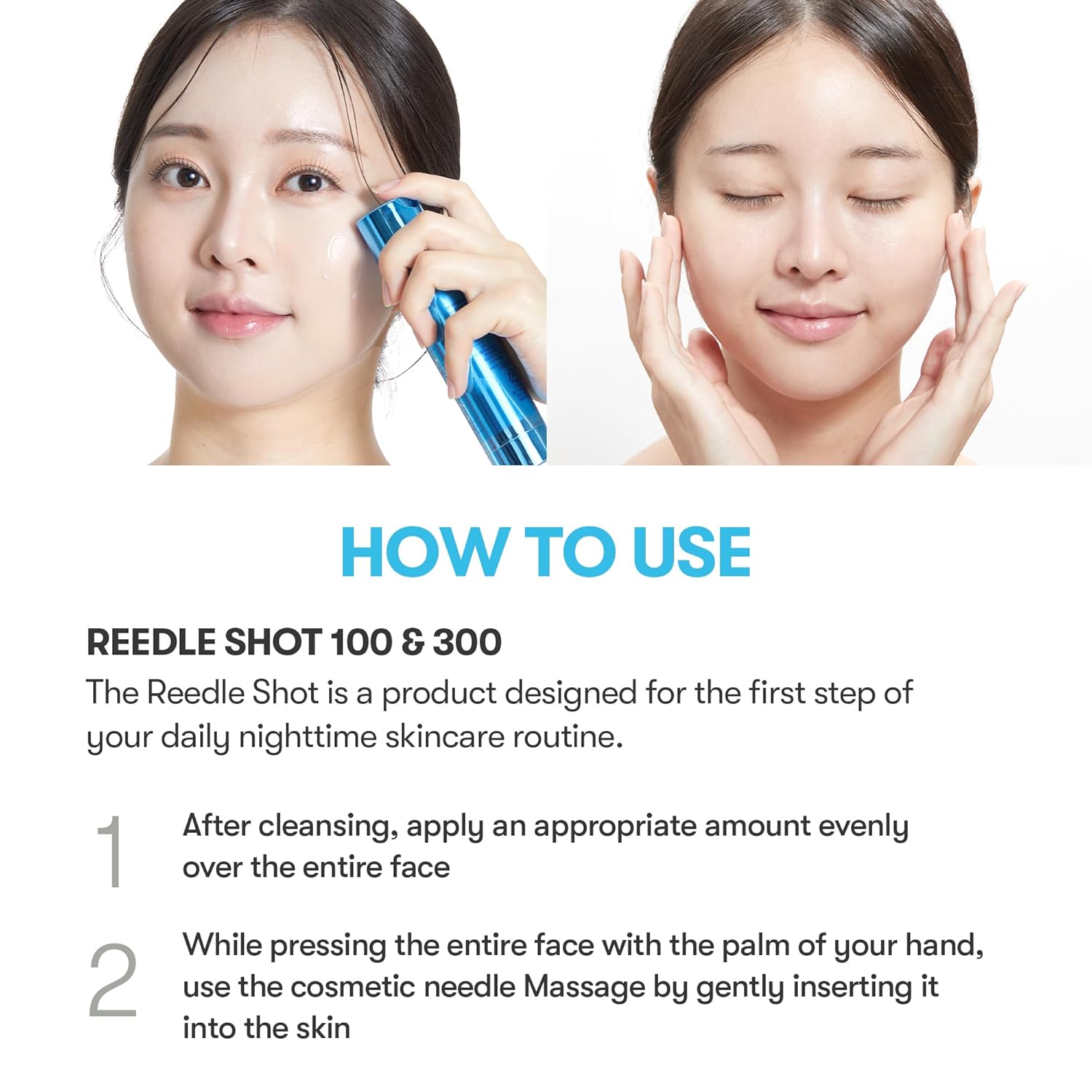 VT COSMETICS Hydrop Reedle Shot 100hL, Hyaluronic Acid Microneedling Serum, (50ml)