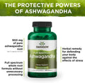 Swanson Ashwagandha Powder Supplement - Stress Relief & Energy Support - 100 Capsules, 450mg