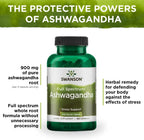 Swanson Ashwagandha Powder Supplement - Stress Relief & Energy Support - 100 Capsules, 450mg