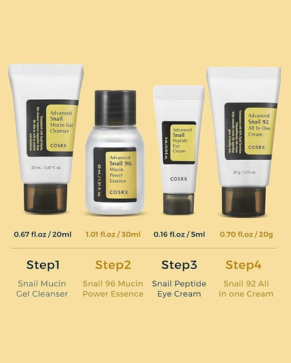 COSRX All About Snail Kit (For Dry Skin & Dark Spot) 4 pcs set