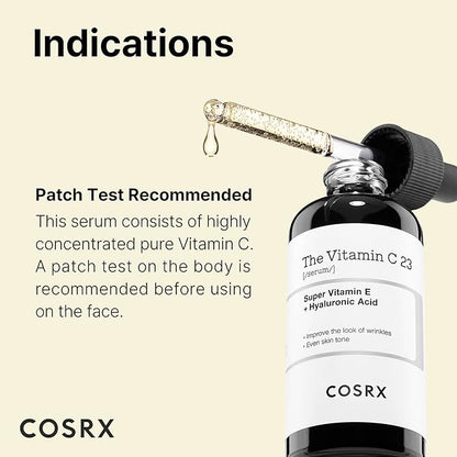 COSRX The Vitamin C 23 [Serum] Super Vitamin E + Hyaluronic Acid. 20g