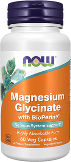 NOW Foods Supplements, Magnesium Glycinate 100 mg, Highly Absorbable Form,