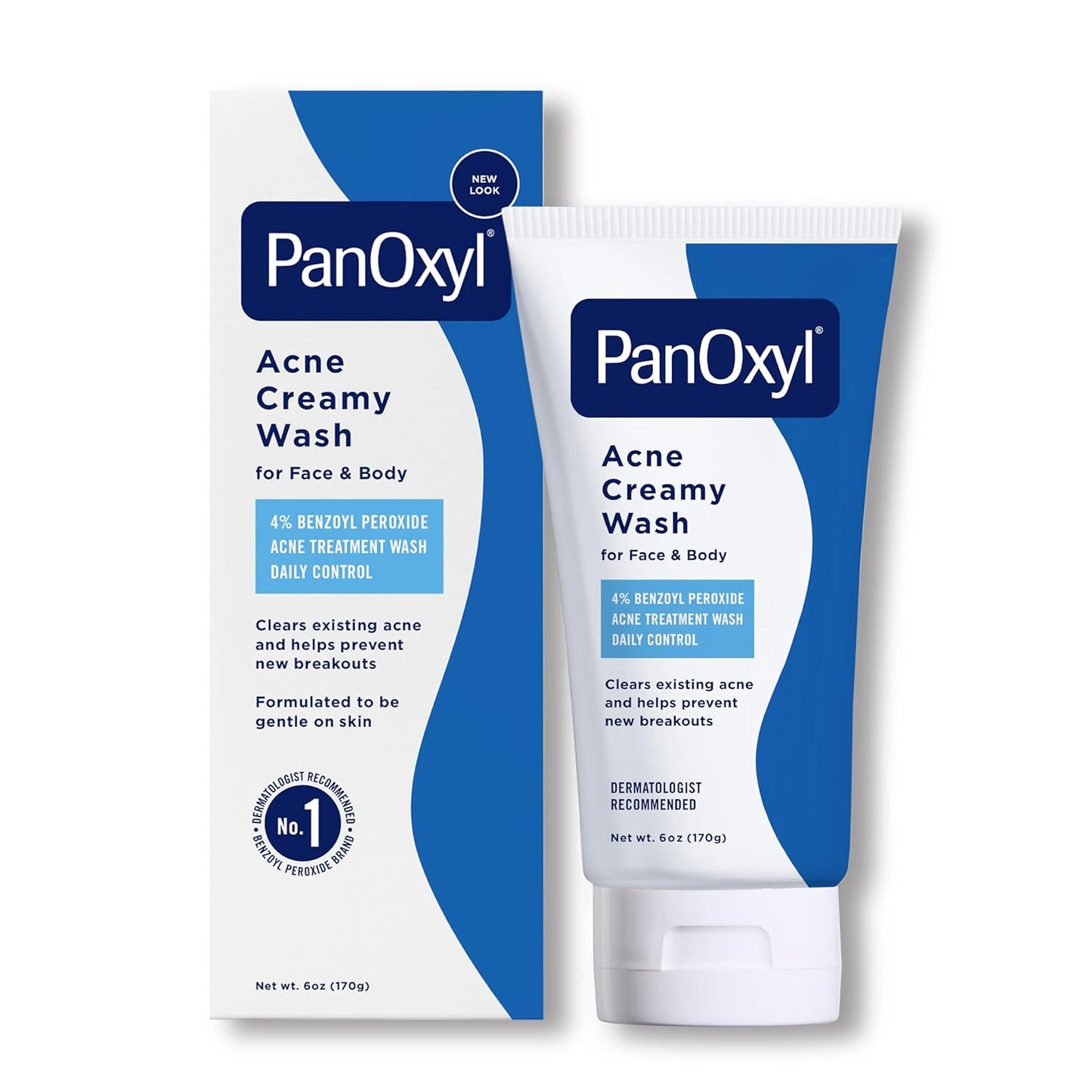 PanOxyl Acne Creamy Wash Benzoyl Peroxide 4% (Daily Control) 170 g