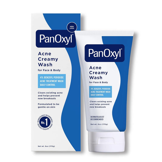 PanOxyl Acne Creamy Wash Benzoyl Peroxide 4% (Daily Control) 170 g