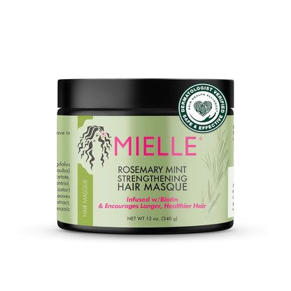 MIELLE, Rosemary Mint strengthening Hair Masque, 340g