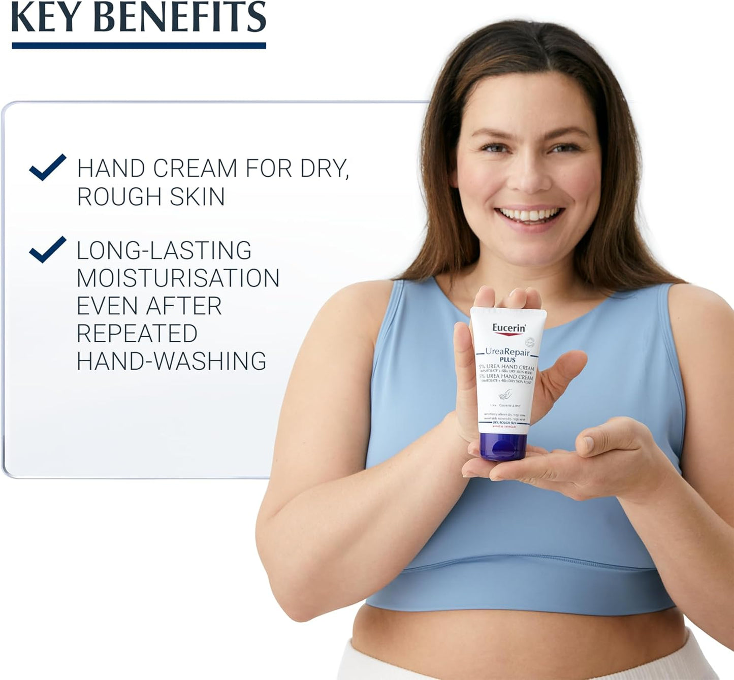 كريم اليدين يوسيرين يوريا ريبير بلس ٥٪ يوريا (تخفيف فوري + ٤٨ ساعة للبشرة الجافة) ٧٥ مل