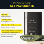 Abib Quick Sunstick Protection Bar SPF50+ 0.77 oz / 22 g (Glowing) | Korean Suncreen Stick Suncare Sunblock, No Whitecast, Protector Solar Barra, Centella Asiatica Extract, Aloe Extract
