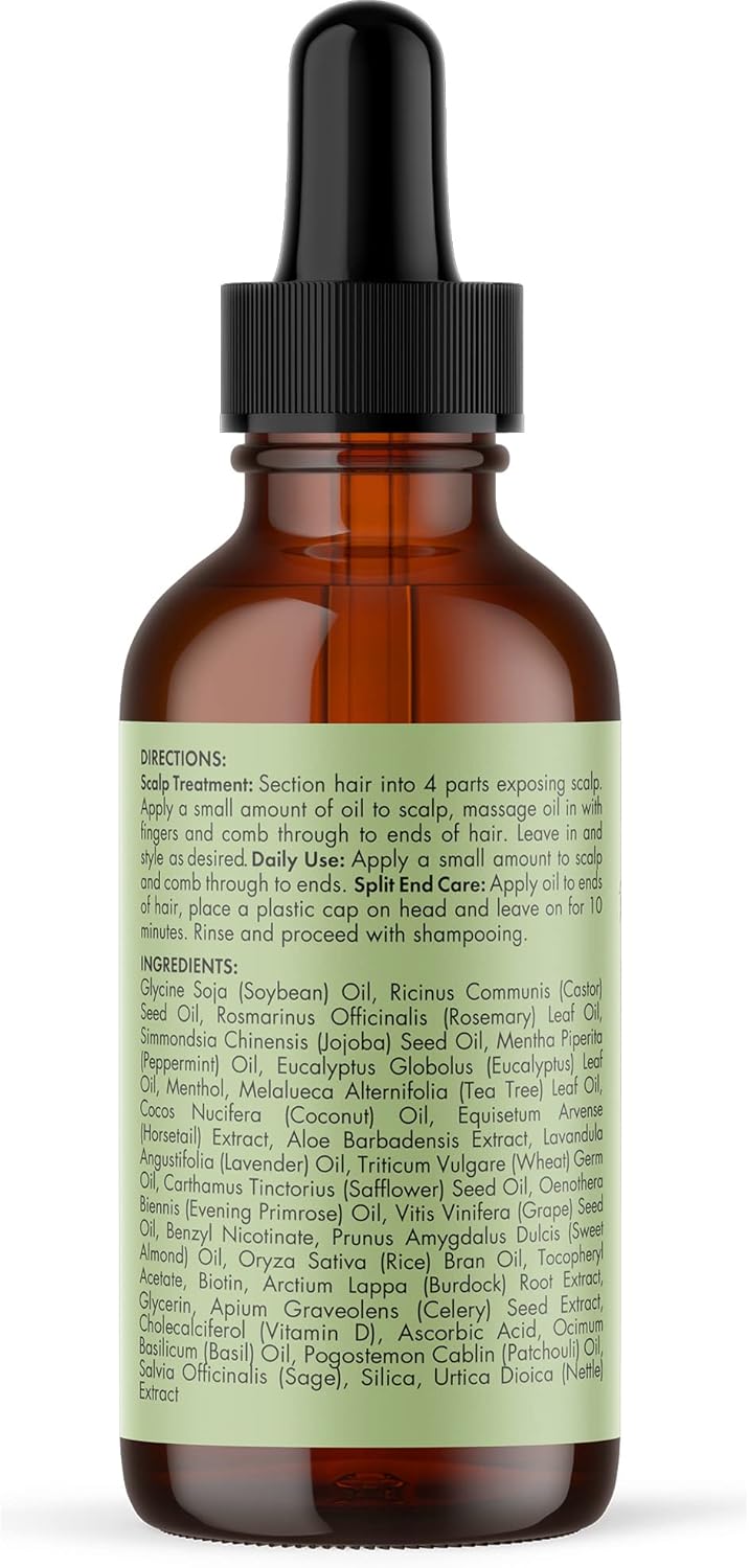 MIELLE Rosemary Mint Scalp & Hair Strengthening Oil